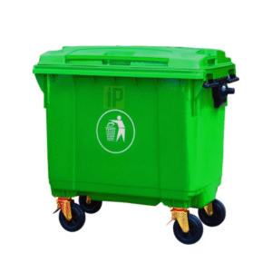 Contenedor de basura 660 litros verde