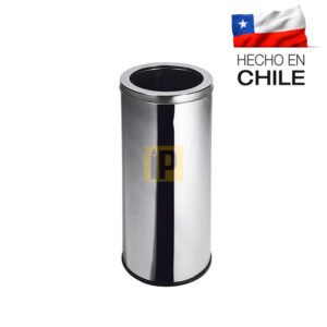 Basurero Acero Inoxidable tapa embudo 30 litros