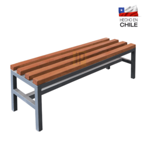 Banca camarín simple metal madera (medidas especiales)