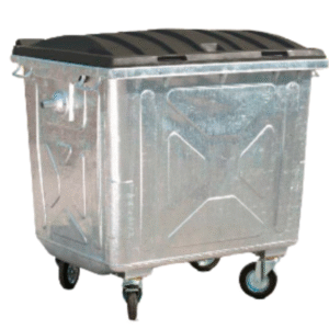 Contenedor de basura plástico 1100 litros origen Alemán Metalico
