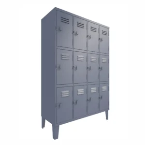 Lockers Metalico Nacional 4 Cuerpos 12 Puertas